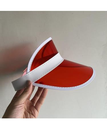 Qinsky Unisex 80s Retro Neon Sonnenvisier - 4 PCs Plastic Sunblende Hats for Golf Tennis & Poker Parties - International Shipping Available - Buy Online on GoSupps.com