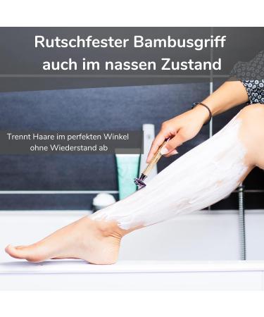 BOOpan Premium Razor Hobel Set - Eco-Friendly Bamboo Shaving Kit for Men & Women | Includes Razor Blades Stand & eBook - Perfect Gift Set - Buy Online on GoSupps.com