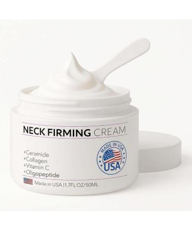SkiEssance Neck Creams for Tightening and Firming Neck Firming Cream with Collagen Hyaluronic Acid Day & Night Anti-Aging Skin Tighten and Lift Cream for Neck D collet & Face 1.7Fl Oz