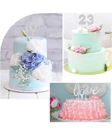 CRASPIRE 10 Sets Number Cake Topper Imitation Pearl Rhinestone 0-9 Number White Birthday Cake Plug in Decorations for Birthday Party Wedding Anniversary Supplies - Buy Online on GoSupps.com