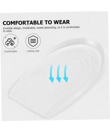 Buy Heel Elevator Inserts - Height Increasing Cushions for Men & Women | 2 Pairs Transparent Insoles for Comfort & Support - Buy Online on GoSupps.com