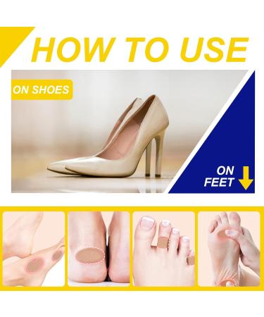 Moleskin Tape for Feet - Quality Heel Stickers & Anti-wear Pads | Blister Prevention & Foot Protection (220 Pieces - Buy Online on GoSupps.com