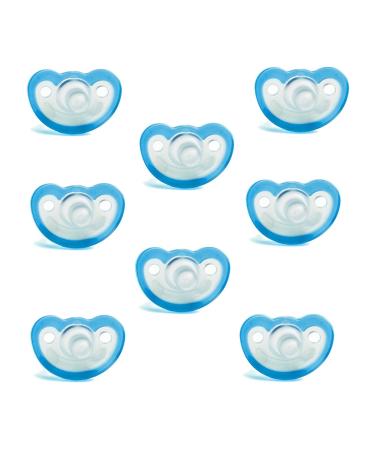 Razbaby JollyPop Baby Pacifier 3+ Months 8 Pack - Blue