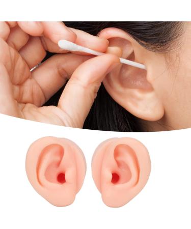 Practice Ear Model Soft Elastic Jewelry Display 1 Pair Ear Model for Beginner for Piercing Salon(Light Skin Color) - Buy Online on GoSupps.com