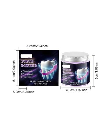 Purple Tooth Powder - Reduces Teeth Surface Stains Long-Lasting Freshness Improves Oral Comfort Easy Daily Use(3pcs) - Buy Online on GoSupps.com