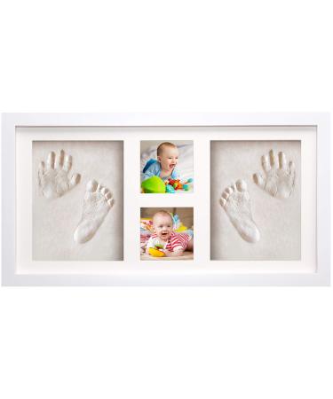 Baby Hand and Footprint Kit by Bubbleliss. Makes A Great Gift Present for Birthdays Christenings and Baby Showers Newborn Baby Keepsake Frames