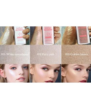 HANDAIYAN 3 Colors Fairy Highlight Patting Powder for Natural Three-Dimensional Face Blusher - Buy Online on GoSupps.com