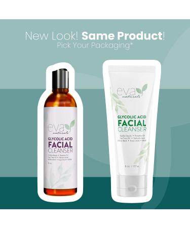 Glycolic Acid Face Wash - Cleanser for Wrinkles, Fine Lines, Hyperpigmentation, Blackheads & Acne (6 Fl Oz) - Buy Online on GoSupps.com