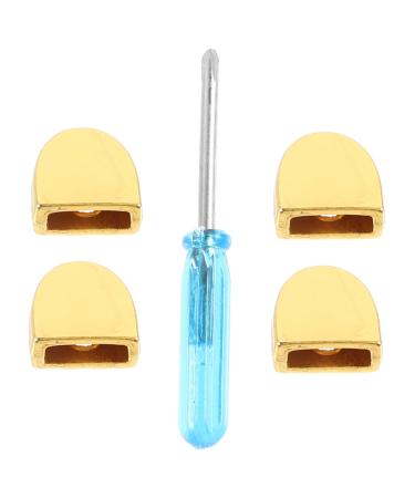 Wofashpuret 1 set of laces end clips tips for shoe buckle buckle buckle lock locks lock locking clips laces taps metal closure lace men and women