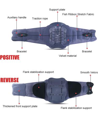 FoRes Lumbar Support Belt - Curved Bionic Backplane for Disc Herniation Relief | Adjustable Pulley & Wing Support - Large Size - Buy Online on GoSupps.com