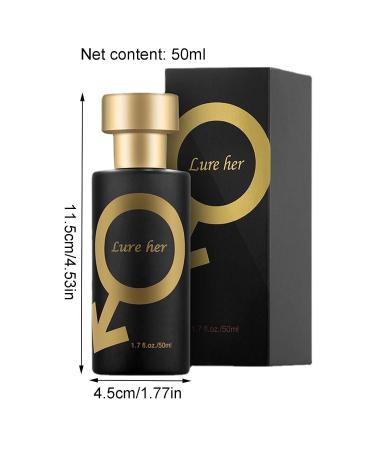 Golden Lure Perfume Pheromone Perfume Spay For Men Cologne For Men Attract Women Romantic Glitter Perfume Gift 50 M - Buy Online on GoSupps.com