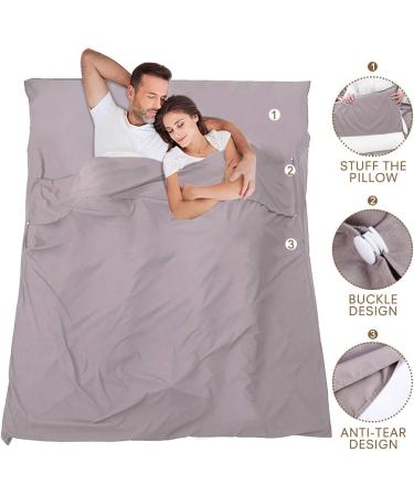 ASOOX Sleeping Bag Liner - Lightweight & Compact Travel Sheet for Camping, Backpacking, and Hiking - Premium Comfort with Storage Bag - Buy Online on GoSupps.com