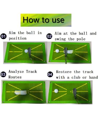 Aoderda Premium Golf Swing Detection Mat for Indoor/Outdoor Training - Path Feedback & Impact Trainer - Buy Online on GoSupps.com