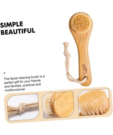 Housoutil Horse Hair Face Brush - Gentle Exfoliating Pore Cleaner & Facial Cleansing Brush for Dead Skin Removal - Buy Online on GoSupps.com