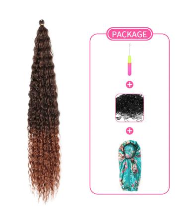 Buy DSoar 30 inches Deep Twist Crochet Hair - 3 Packs Ocean Wave Curly Braids | Synthetic Hair Extensions for Women & Girls - Buy Online on GoSupps.com
