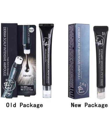 Symeas Hair Regrowth Serum Derma Scalp Intensive Ampoule Triple Roll Massager Scalp Revitalizer Anti Hair Loss Thinning Balding Hair Treatment Essential Oil - Buy Online on GoSupps.com