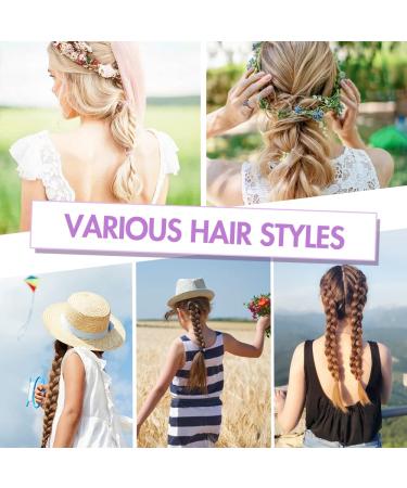 TsMADDTs 6Pack Hair Loop Tool Set with French Braid Tool, Rat Tail Comb Purple & Pink - Buy Online on GoSupps.com