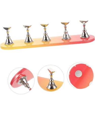 Beavorty 1 Set Nail Practice Holder Nail Racks for Nail Art Creative Nail Racks Magnetic Nail Stands Nail Display for Nail Art Beauty Decor Convenient Nail Racks Manicure Plastic Aurora 12.8x3.7cm As Shown - Buy Online on GoSupps.com