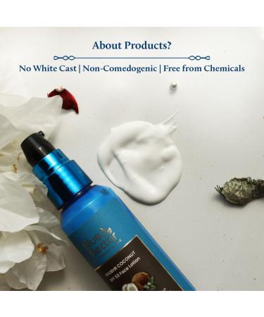 Buy Blue Nectar Coconut Sunscreen SPF 50 - No White Cast Plant-Based Lotion with Vitamin C for Glowing Skin | 18 Herbs 1.6 Fl Oz - International Shipping Available - Buy Online on GoSupps.com
