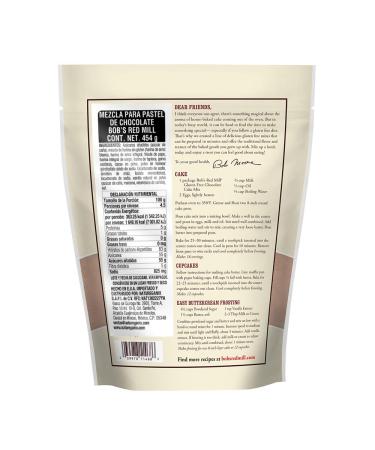 Bob's Red Mill Gluten Free Chocolate Cake Mix 16 oz - Delicious & Easy Baking - Buy Online on GoSupps.com