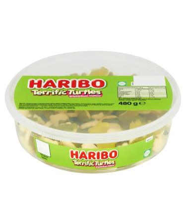 Haribo Gummy Candy Tub - Perfect for Parties and Snacking Filled with Your Favorite Flavours Delicious and Fun for All Ages (Terrific Turtles)
