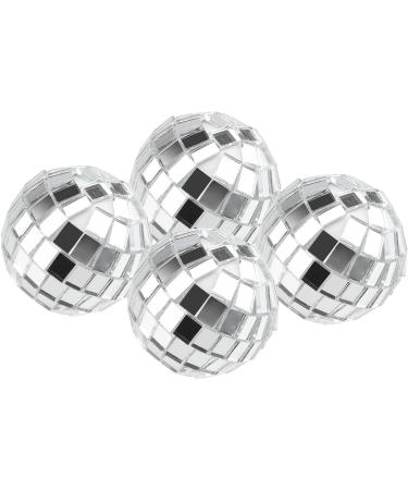 SEUNMUK 50 Pcs 1.18 Inch / 3cm Silver Disco Ball Cake Toppers Disco 4D Ball Cupcake Picks Disco Theme Cake Decorations For Graduation Birthday Party Wedding - Buy Online on GoSupps.com