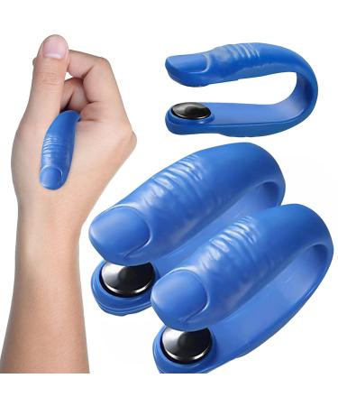 2 Pack Headache Relief Wearable Natural Drug Free Headache Relief Device Acupressure Hand Pressure Point Clip for Migraine Tension Anxiety Pain Relief Stress Alleviation(Blue)