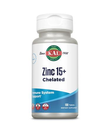 KAL Zinc 15+ with Betaine HCL & Trace Minerals 100 Tablets - Buy Online on GoSupps.com