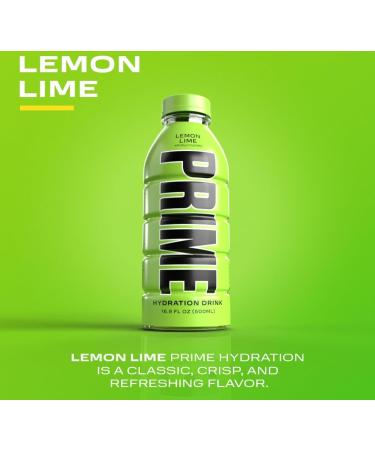 Logan Paul & KSI Prime Hydration Energy Drink - Lemon Lime Flavor | 500ml - Buy Online on GoSupps.com