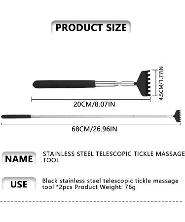 2-Pack Stainless Steel Extendable Back Scratchers for Friends & Family - Durable & Unbreakable - Buy Online on GoSupps.com