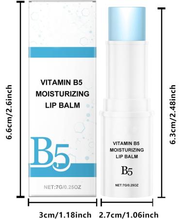 Crsetmyth Vitamins B5 Vochtigheidsverlenende Lipstick Lippelbalsem Lip Care Lipstick Lip Balm Lipstick Glans Lip Balm for Dry and Cracked Lips Longlasting Vochtigheid and G - Buy Online on GoSupps.com
