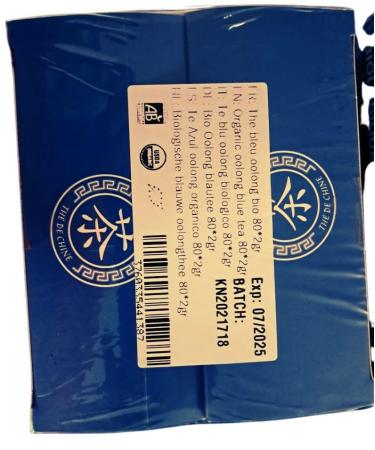 Khla Blue Tea Oolong - Organic 80 Pyramid Tea Bags | Premium Infusettes for International Shipping - Buy Online on GoSupps.com