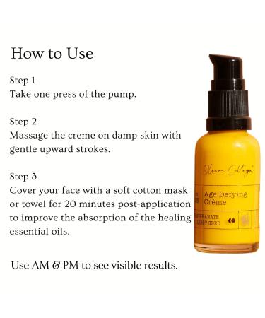 Age-Defying Creme for Women | Cold Pressed Oils & Antioxidants | Reduce Wrinkles & Pigmentation | 30ml - Buy Online on GoSupps.com