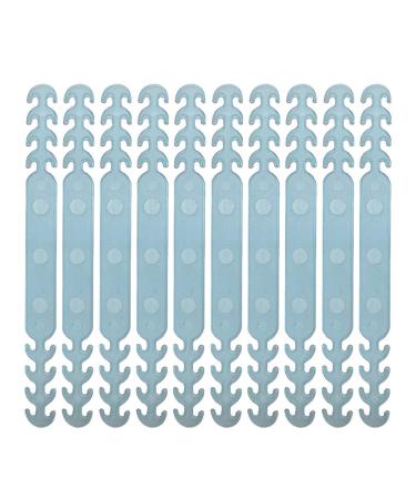 ADLFOREVER mask holder (10 pieces) Elastic mask holder to relieve the ears over the neck and back of the head slip -resistant mask extension to extend the mouth protection holders (blue 10pc)