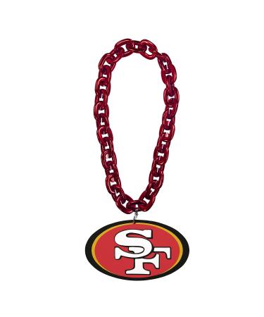 Aminco NFL San Francisco 49ers Team Fan Necklace Red
