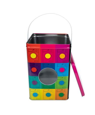 Cabilock Metal Washing Powder Box Washing Powder Container with Lid Vintage Metal Tin Detergent Box Iron Storage Box for Washing Powder Detergent Storage