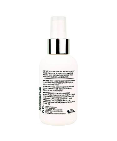 Posh Mist Thermal Shield - Heat-Protection Spray for Hair with Chamomilla & Burdock Root Paraben Free (4oz) | International Shipping Available - Buy Online on GoSupps.com