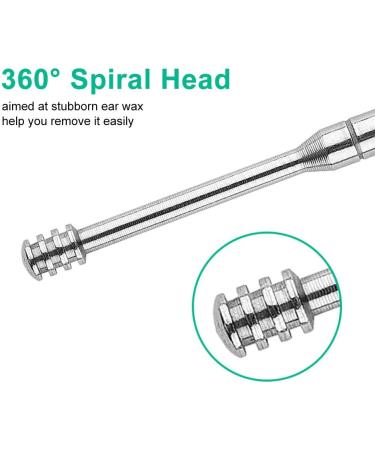 NTBL 6PCS Stainless Steel Ear Wax Removal Kit - Ear Wax Remover Pickers & Cleaner Spoon Set - Buy Online on GoSupps.com