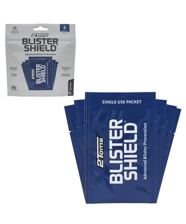 2Toms BlisterShield Advanced Waterproof Blister Prevention Friction Free Protection Designed Specifically for Feet Hot Spots and Calluses 6 Pack Single-Use Packets