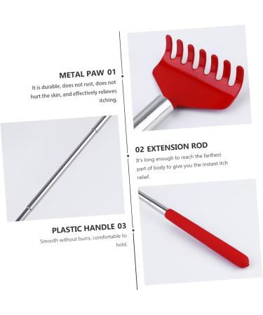 Shop Minkissy 3x Telescopic Tickling Rake - Red Stainless Steel Massage Tool for Ultimate Relaxation | International Shipping Available - Buy Online on GoSupps.com