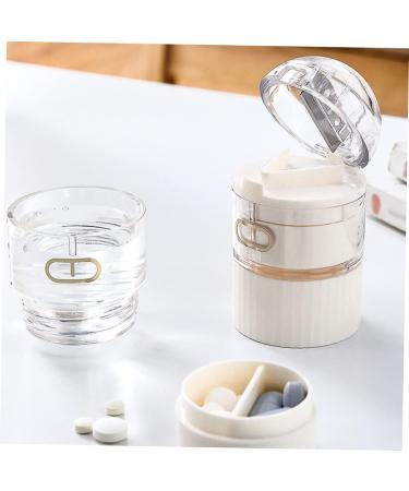 ULTECHNOVO Tablet Cutter Case & Medicine Crusher - Portable Splitter for Easy Pill Cutting - 7.5x4.5cm - White - Buy Online on GoSupps.com