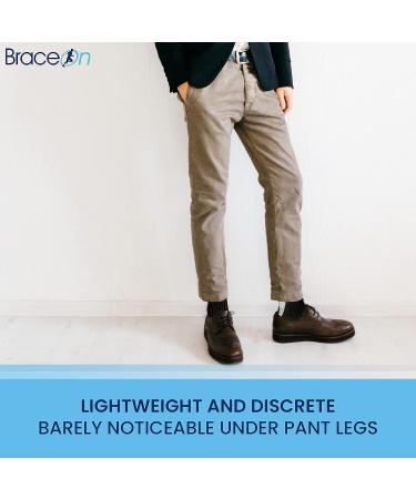 BraceOn AFO Swedish Deluxe Drop Foot Stabilizer - Women's Right | Moldable & Lightweight Polyethylene - Buy Online on GoSupps.com