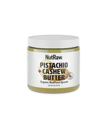 Nutrawbar, 100% Raw Pistachio + Cashews Butter, Organic Superfood Spread 8oz
