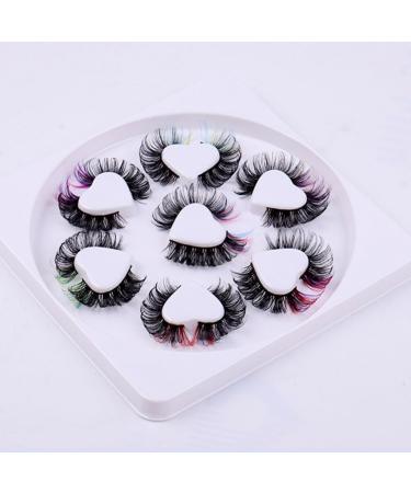 Beaupretty 7 Pairs False Lashes Colored Lash Extensions False Lash Extensions Cosmetic Lashes Lash Clusters with Color Cosplay Lashes Color Lashes Colored Lashes Chemical Fiber Russia Eyelash - Buy Online on GoSupps.com