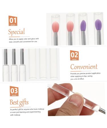 Baluue 24 Pcs Silicone Lip Brush Eyeshadow Lip Scrub Brush Eye Shadow Scrubber 10.7X0.8X0.8CMx3pcs Assorted Colorx3pcs - Buy Online on GoSupps.com
