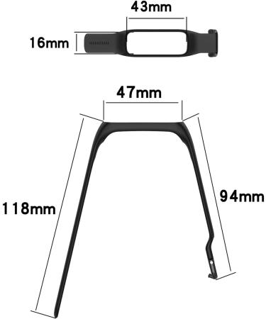 6 Pack Bands & Charger for Samsung Galaxy Fit 2 - Soft Silicone Replacement Straps for Men and Women | Compatible with Samsung Galaxy Fit2 - Buy Online on GoSupps.com