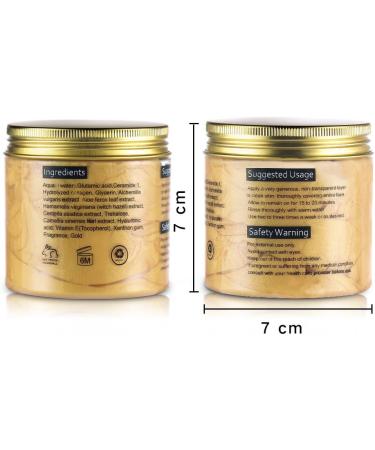 24K Gold Facial Mask 8.8 oz Gold Face Mask for Anti Aging Anti Wrinkle Facial Treatment Pore Minimizer Acne Scar Treatment & Blackhead Remover 250g - Buy Online on GoSupps.com