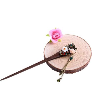 Frcolor Wooden Hair Pin Chinese Hair Sticks with Tassel Retro for Women Hair Styling Colorful - Buy Online on GoSupps.com