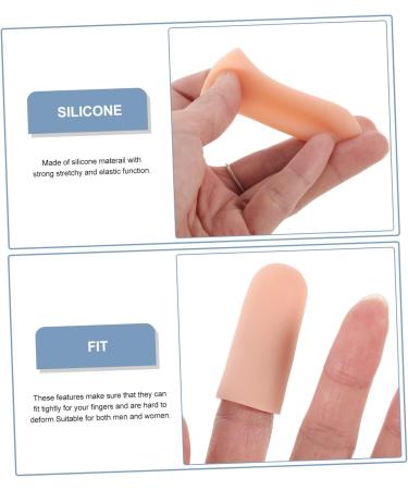 Toddmomy 2 PC Silicone Finger Sleeve & Toe Protector - Premium Finger Covers & Toe Caps for Ultimate Protection - Finger Tips & Toe Sleeve Case - Size 4 - Buy Online on GoSupps.com