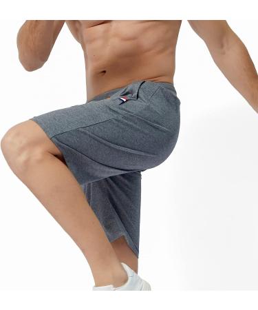 MO GOOD Men's Casual Camo Shorts, Breathable Big and Tall Workout Shorts - D-Grey, 40-42 - Buy Online on GoSupps.com